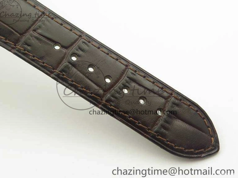 0801 De Ville Prestige Real Power Reserve SS TW 1:1 Best Edition White Dial SS Markers On Leather Strap A Breathable 8095